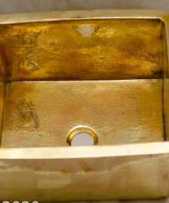 Solid unlacquered brass undermount hammered sink, kitchen bar sink, island sink, outdoor sink