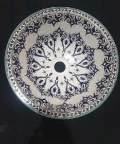 Moroccan ceramic sink wash basin