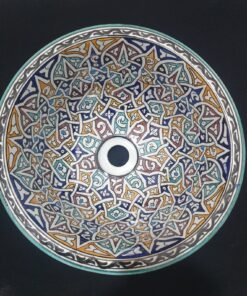 Moroccan ceramic sink wash basin