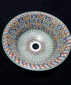 Moroccan ceramic sink wash basin