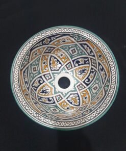 Moroccan ceramic sink wash basin
