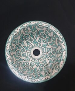 Moroccan ceramic sink wash basin