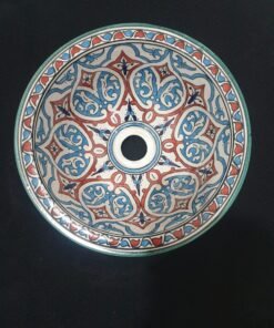 Moroccan ceramic sink wash basin