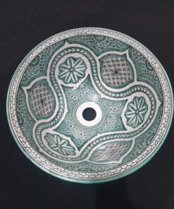 Moroccan ceramic sink wash basin