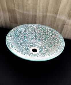 Moroccan ceramic sink wash basin