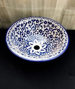Moroccan ceramic sink wash basin