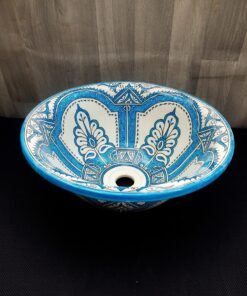Moroccan ceramic sink wash basin
