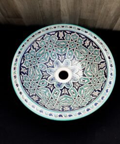 Moroccan ceramic sink wash basin