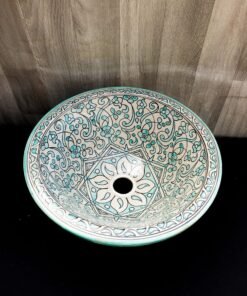 Moroccan ceramic sink wash basin