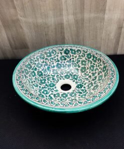 Moroccan ceramic sink wash basin