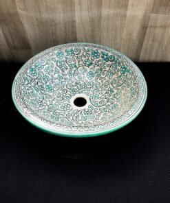 Moroccan ceramic sink wash basin