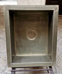 17" x 10" x 9" Brushed Brass Bar Kitchen Sink - Thick 19 Guage Brass Sink - Kitchen Sink, Brushed Brass Finish