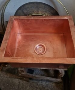 29.5" x 16" x 8" Copper Kitchen Sink - Solid Unlacquered Copper Sink - Island Kitchen Sink - Kitchen Decor - Kitchen Sink - Farmhouse Sink