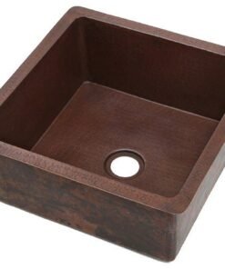 Unlacquered Handmade Moroccan Brass Kitchen Sink With Customizable Sizes