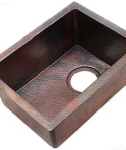 Unlacquered Handmade Moroccan Brass Kitchen Sink With Customizable Sizes