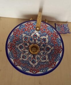 Artisan-Crafted Moroccan Ceramic Sink: Elevate Your Search with Handmade