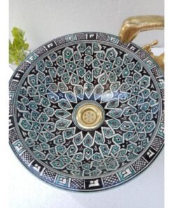 Artisan Elegance: Hand-Painted Luxury Ceramic Bathroom Sink