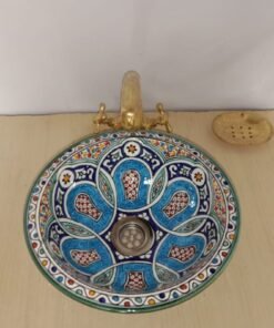Artisan-Crafted Moroccan Ceramic Sink: Elevate Your Search with Handmade