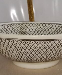 Artisanal Elegance: Handmade Moroccan Ceramic Sink – Exquisite Hand-painted Beauty for Your Arabic-inspired Bathroom