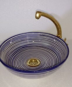 Artisan-Crafted Moroccan Ceramic Sink: Elevate Your Search with Handmade