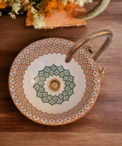 Handcrafted Moroccan Vessel Sink: A Stylish Mid-Century Modern Addition to Your Bathroom